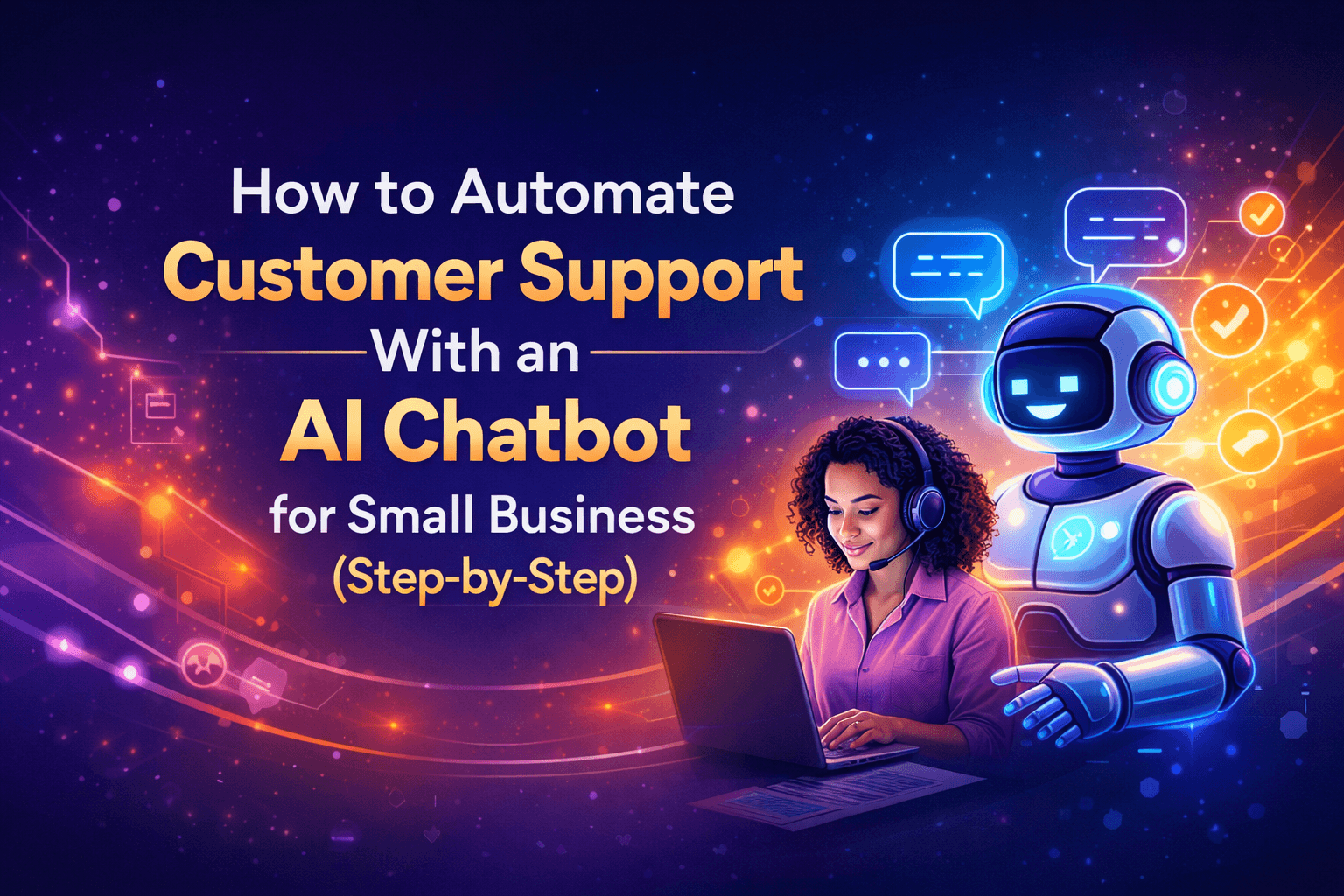 How to automate customer support with an AI chatbot for small business